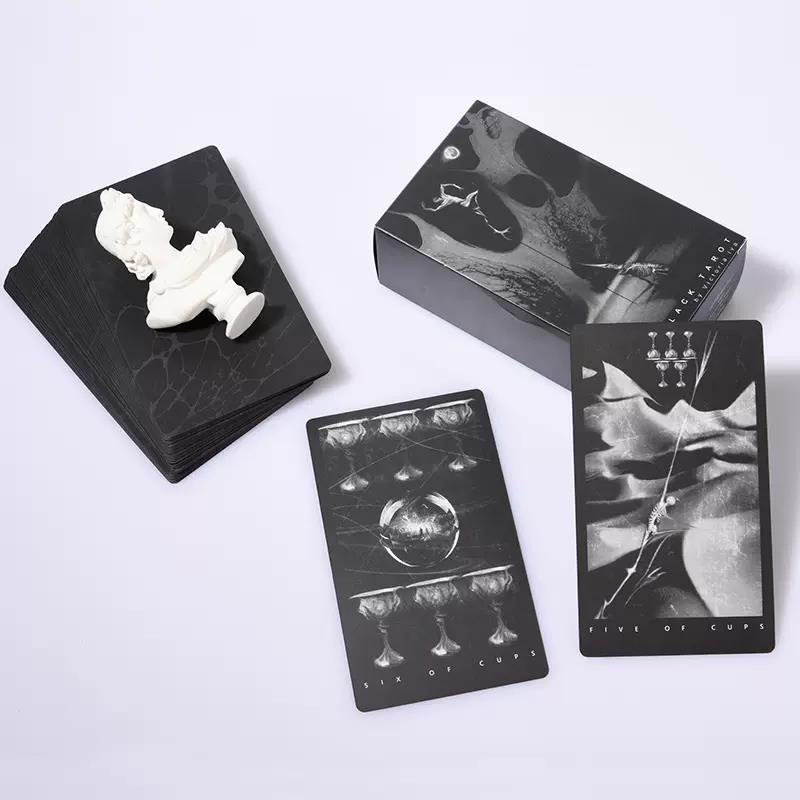 Black Tarot Deck  Divination Fate Fortune Telling Card