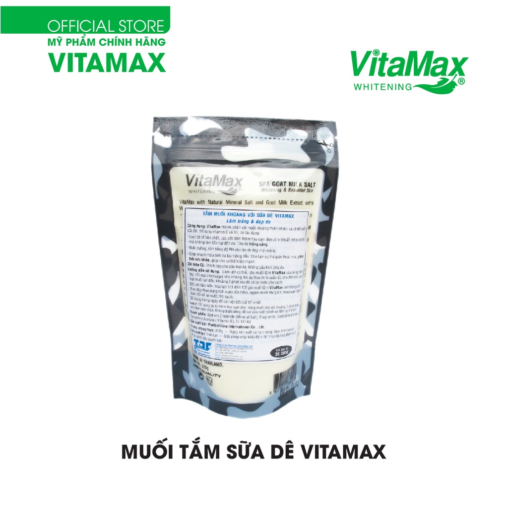 [CHÍNH HÃN] MUỐI TẮM KHOÁNG SỮA DÊ VITAMAX (Làm trắng và đẹp da)- Thái Lan