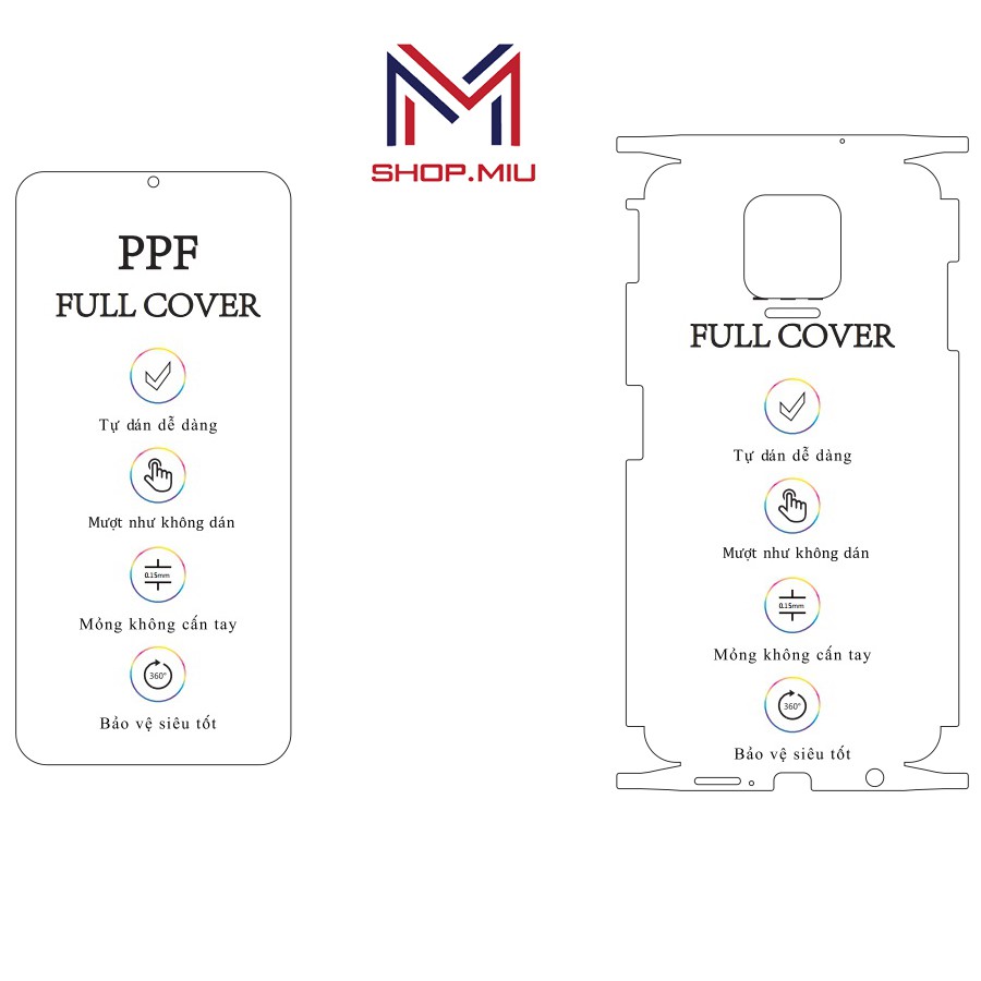 Dán PPF Full viền máy Vsmart Aris / Aris pro chống trầy xước