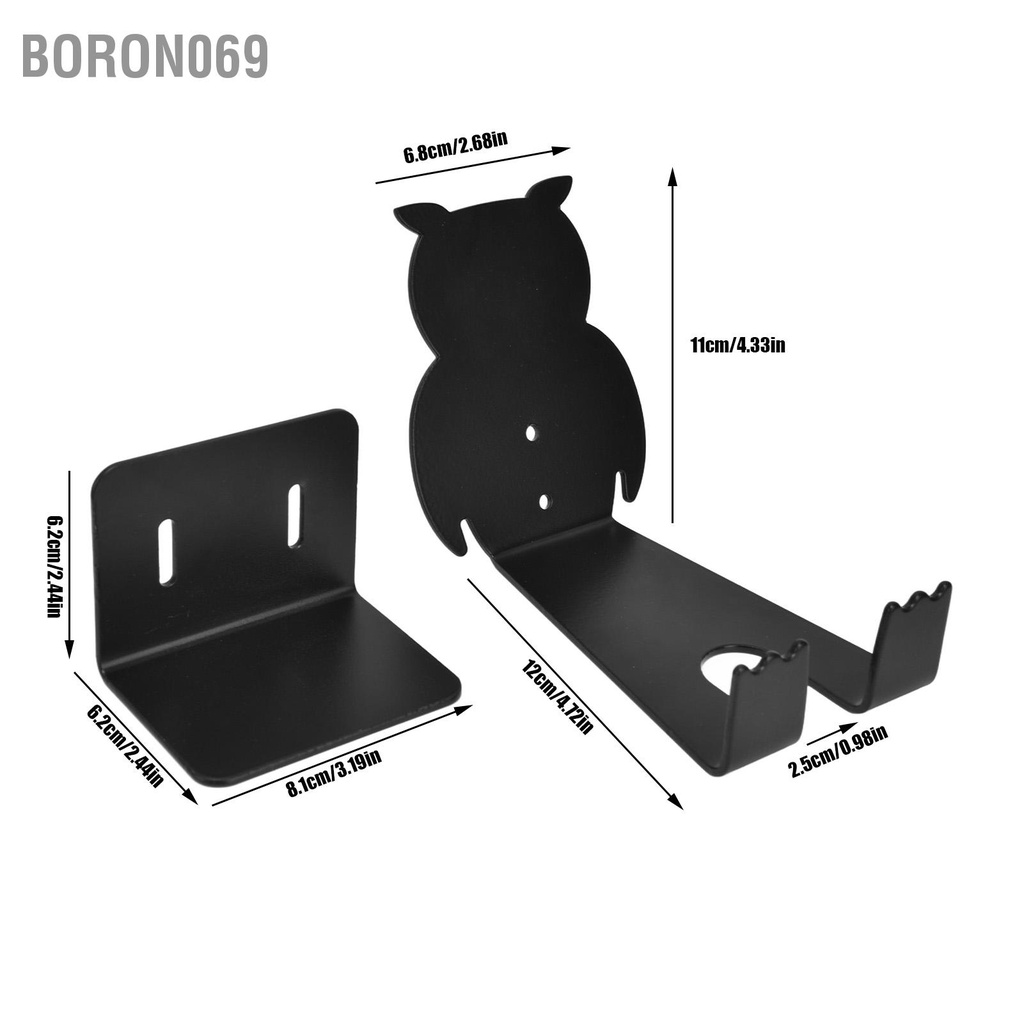 Giá đỡ xe đạp treo tường Cài đặt đơn giản Hình dạng con cú bằng thép carbon cho nhà để căn hộ trong Boron069