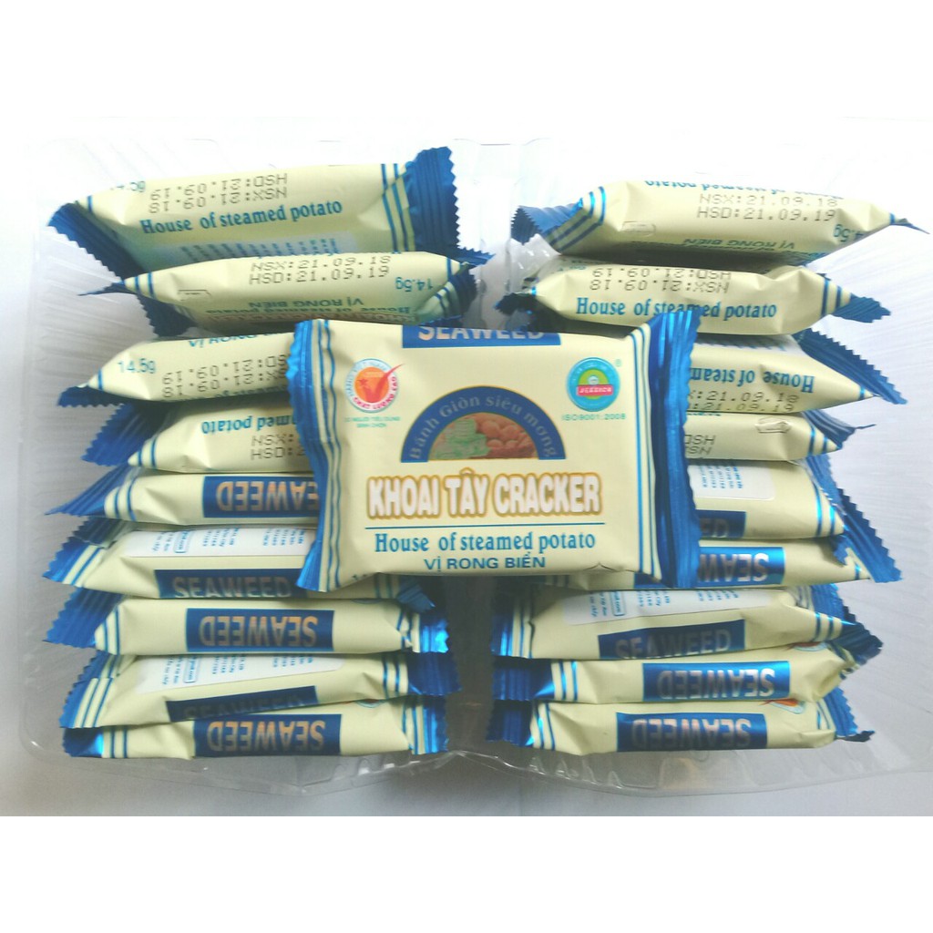 Bánh khoai tây craker siu giòn siu mỏng , 238gr/ 20 gói