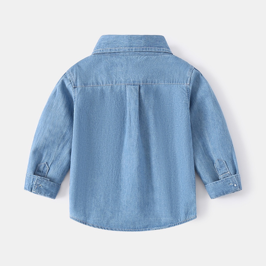 Áo sơ mi bò size đại cho bé trai 9 tuổi  ✨Áo bé trai đi học đi chơi 20kg 25kg 30kg 35kg 40kg