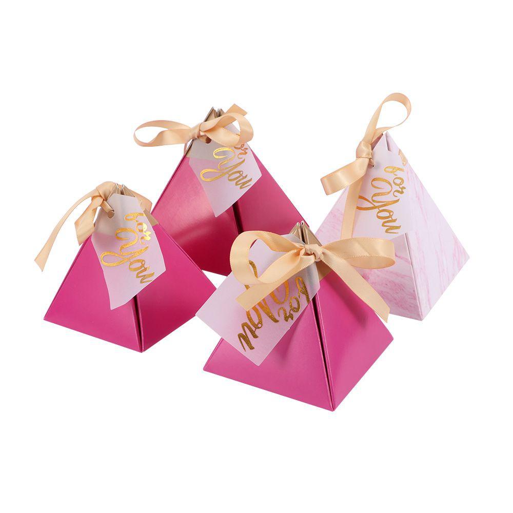 Hộp Đựng Kẹo Sô Cô La Màu Đỏ Hồng