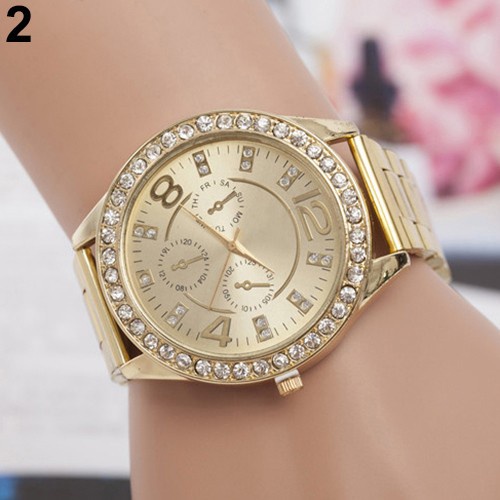 Đồng hồ 3 mặt đính đá thời trang cho nam nữ