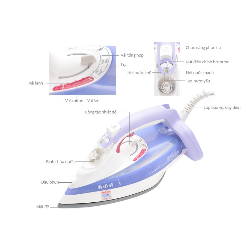 Bàn ủi hơi nước Tefal FV5335E0