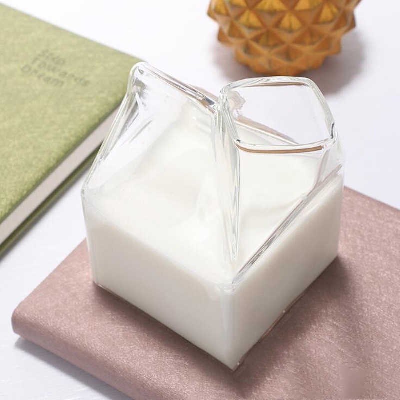 Hộp Thủy Tinh mini Đựng Ly Sữa / Sữa Sáng Tạo
