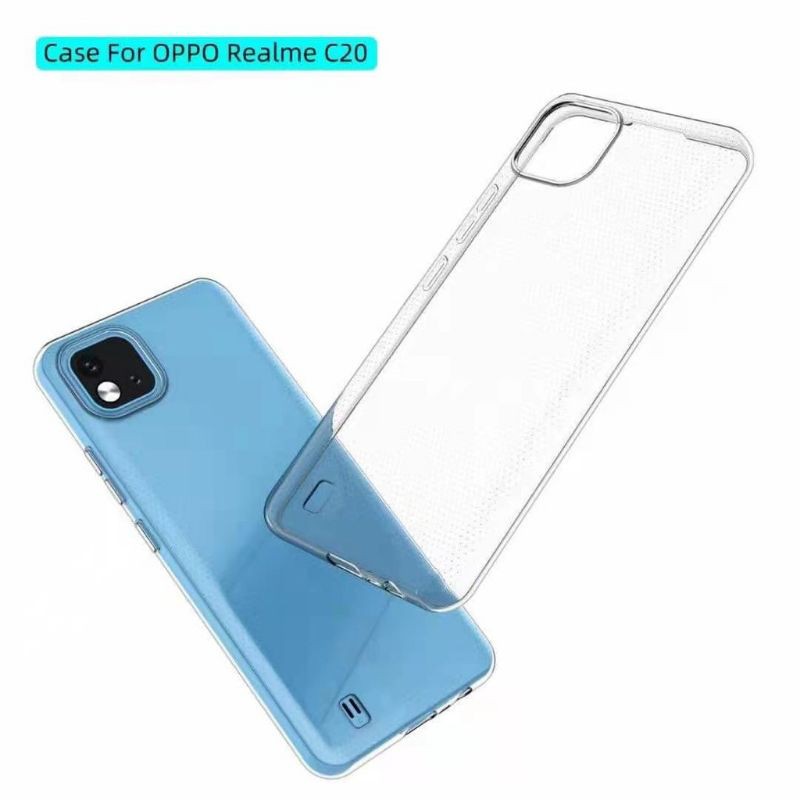 ốp lưng silicone oppo realme C20 / C21 / A94 dẻo trong suốt