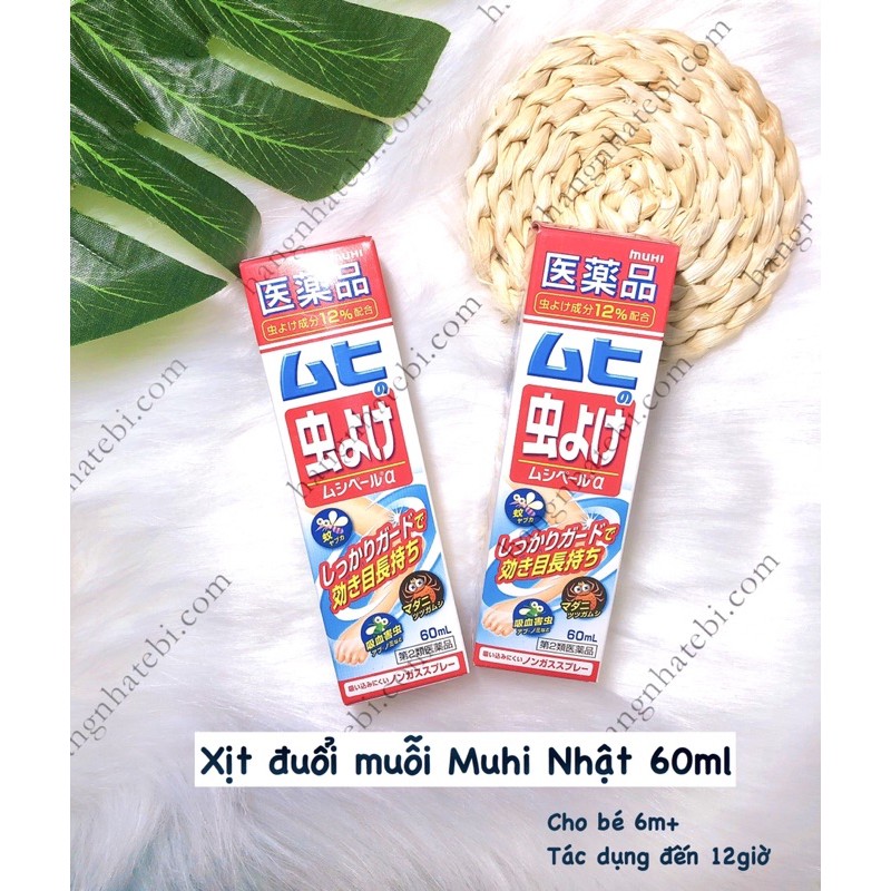 Xịt chống muỗi Muhi 60ml