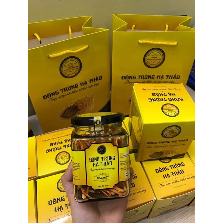 Đông trùng hạ thảo sấy thăng hoa 12g - Sản Phẩm Chính Hãng Viện Hàn Lâm KH&CN Việt Nam Nâng Cao Sức Đề Kháng