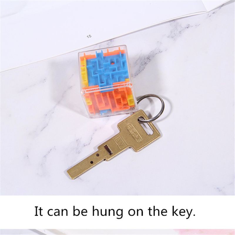 Móc Khóa Đồ Chơi Mê Cung 3 Màu Giúp Rèn Luyện Trí Não Cho Bé