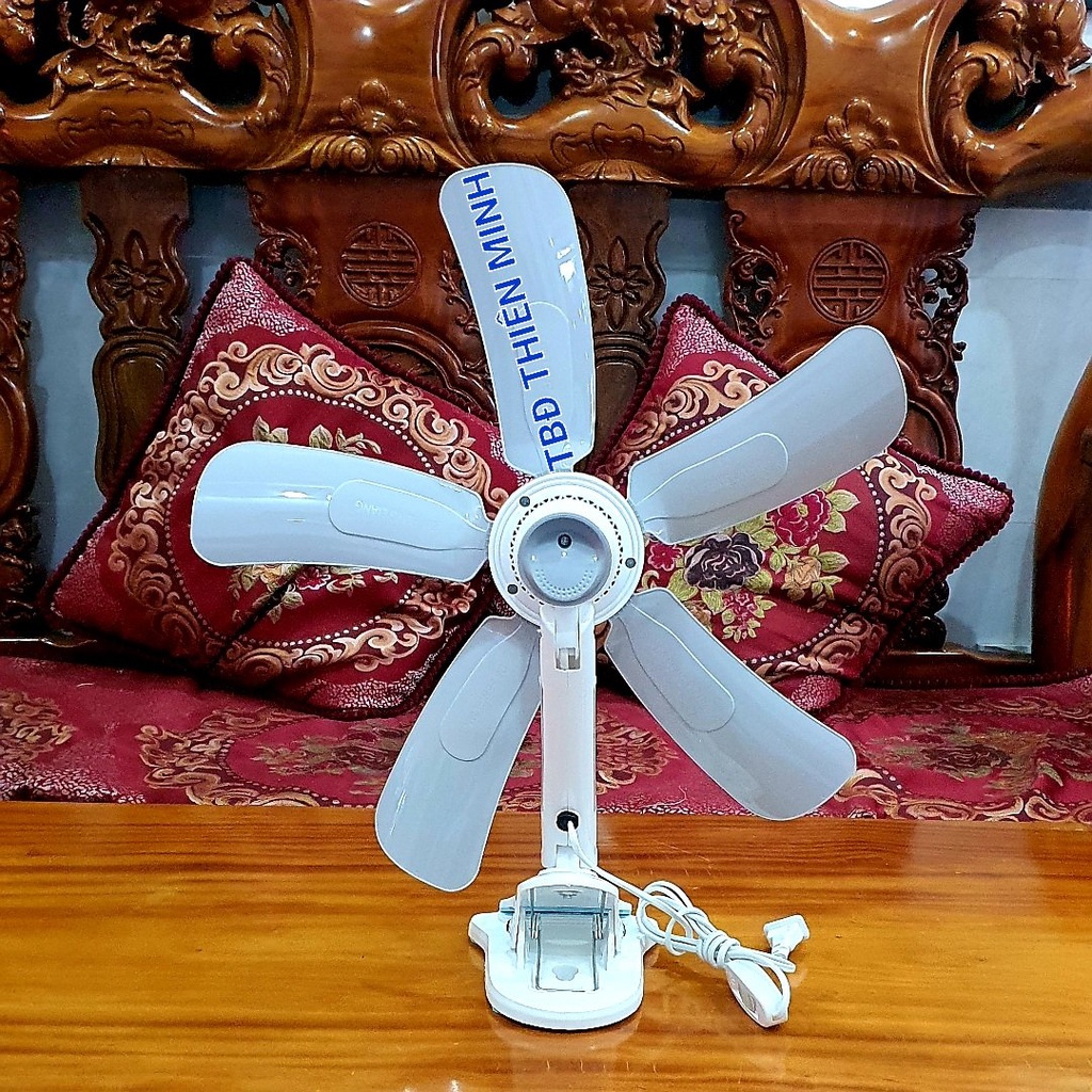 QUẠT KẸP MINI ĐIỆN 220V 5 CÁNH