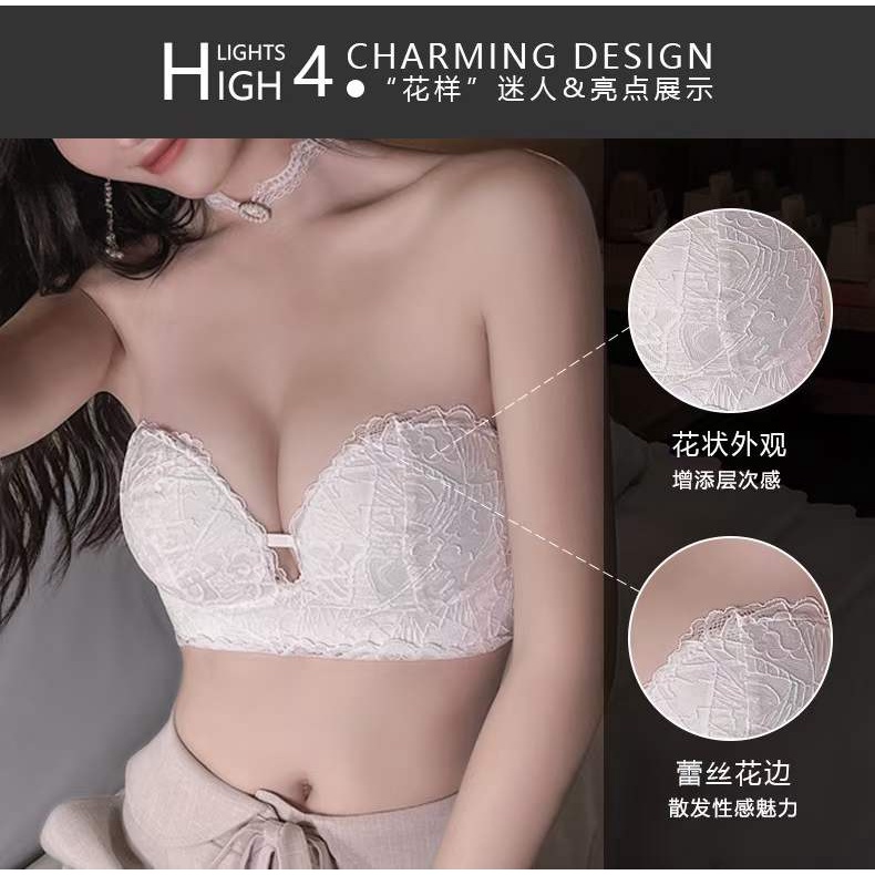 Áo lót Không Dây Không Gọng Chống Trượt Thời Trang Mùa Hè Dành Cho Nữ