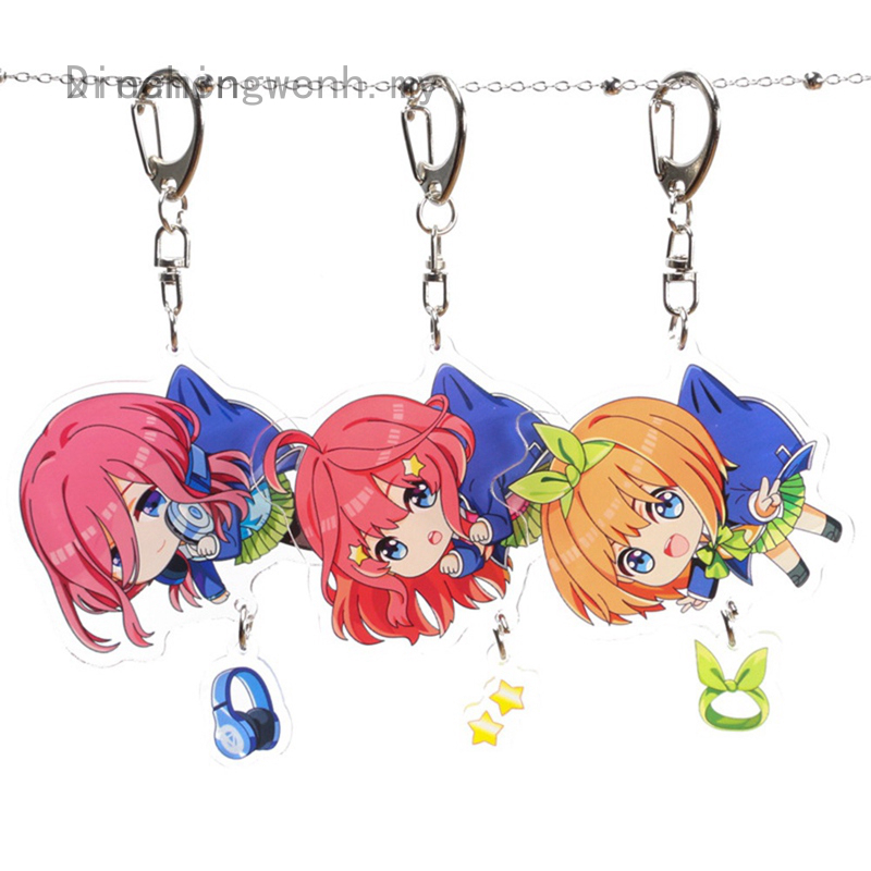 Móc khóa hình nhân vật Nakano Miku mới