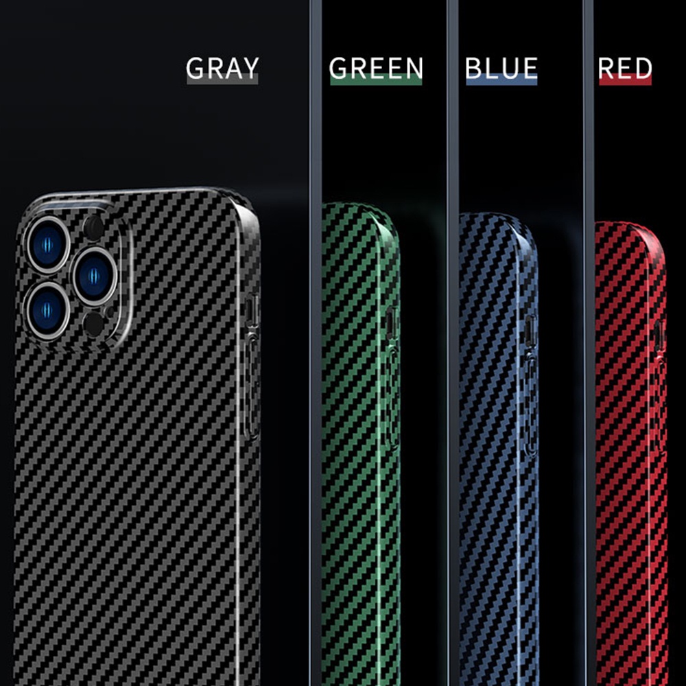 Ốp Điện Thoại Sợi Carbon Cứng Siêu Mỏng Cho iPhone 11 12 Pro Max