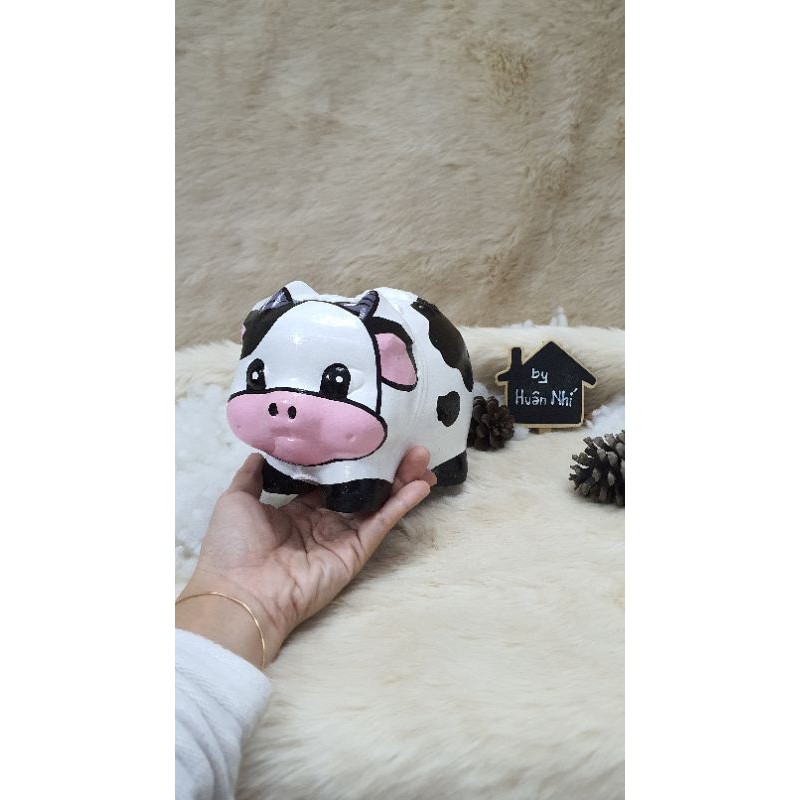 Heo đất handmade - bò sữa