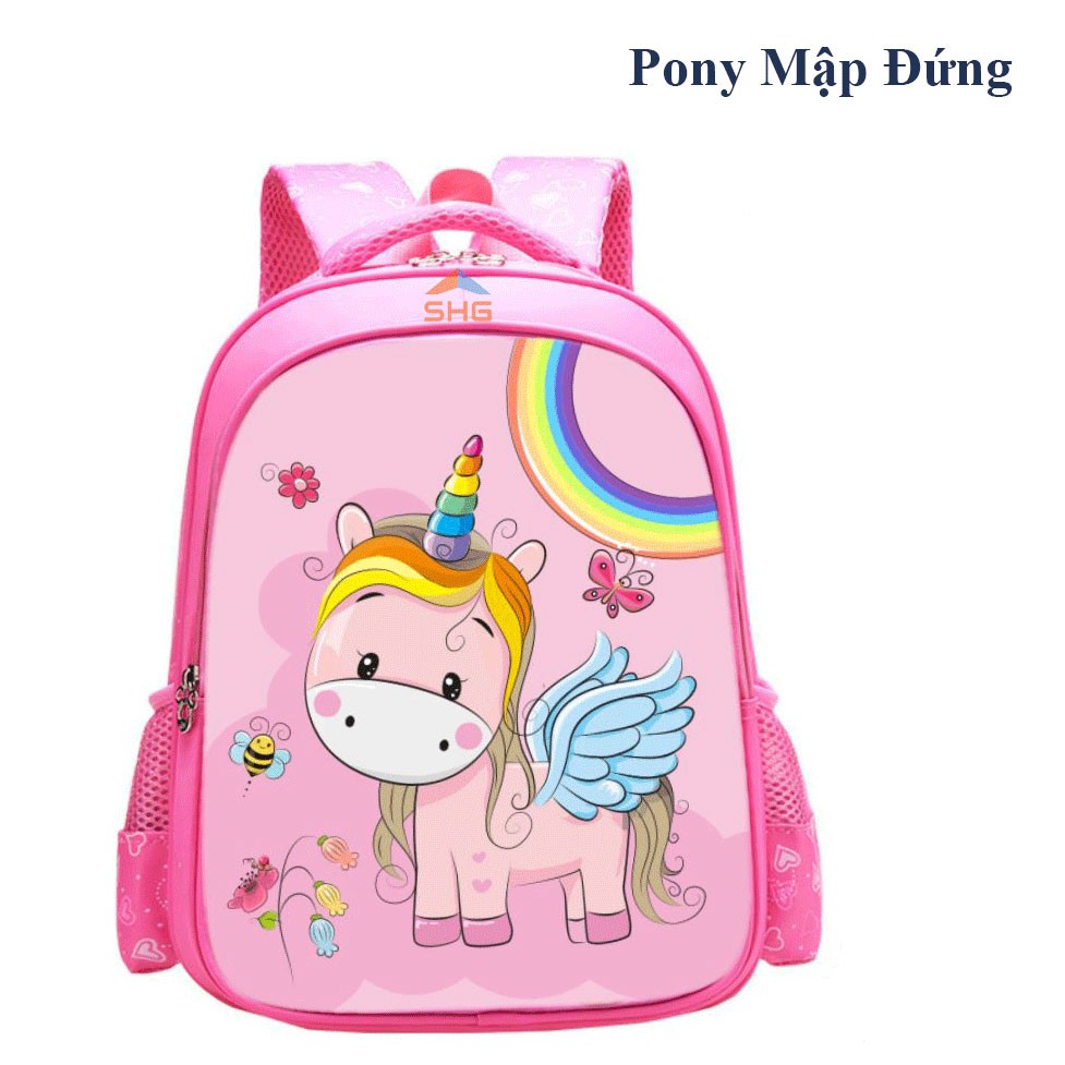 {SUSAM STORE} BALO HỌC SINH TIỂU HỌC 2 NGĂN LỚN PONY, ELSA, KITTY CHO BÉ GÁI