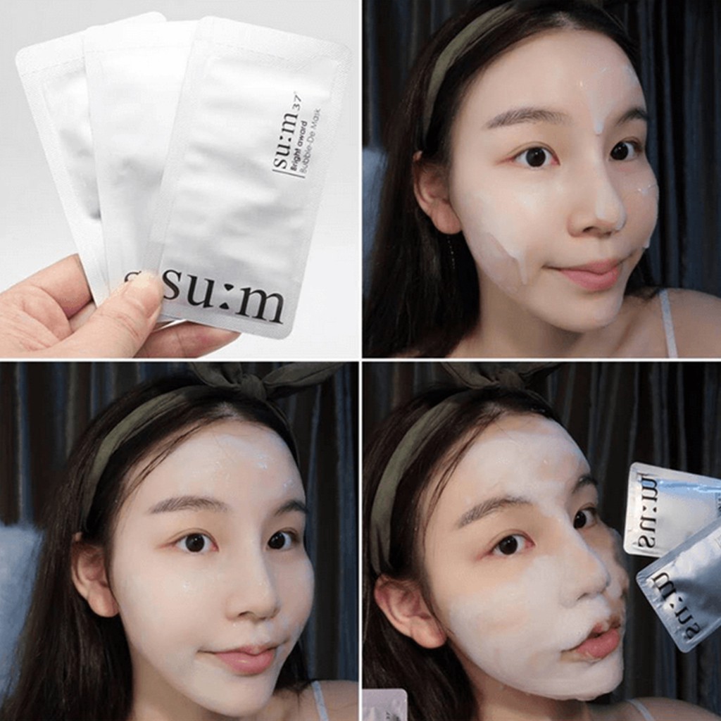 Mặt Nạ Thải Độc SU:M 37° White Award Bubble-De Mask