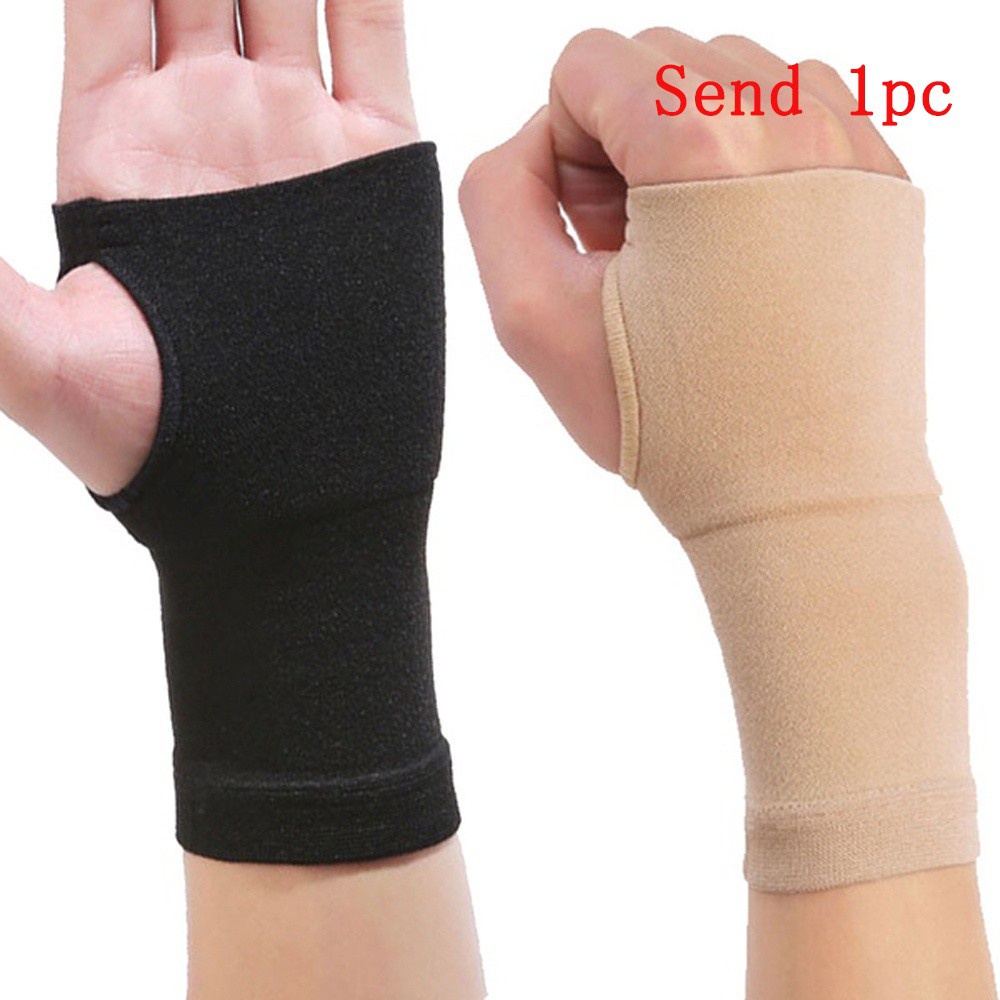 Găng tay hở ngón hỗ trợ cổ tay giảm đau thích hợp tập luyện thể thao tiện dụng