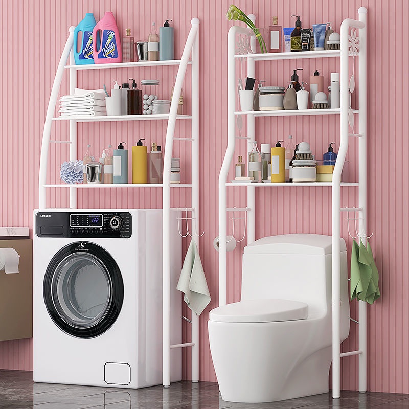 Kệ để nhà tắm nhiều tầng chất liệu chống gỉ bền đẹp, kệ để máy giặt, bồn cầu sắp xếp đồ dùng gọn gàng, thông minh