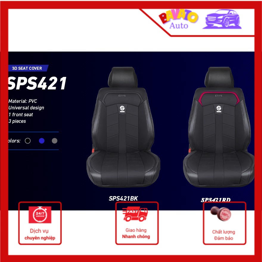 [ GIẢM GIÁ SỐC ] Áo bọc ghế ô tô 3D Premium chính hãng Sparco - Bảo hành 12 tháng