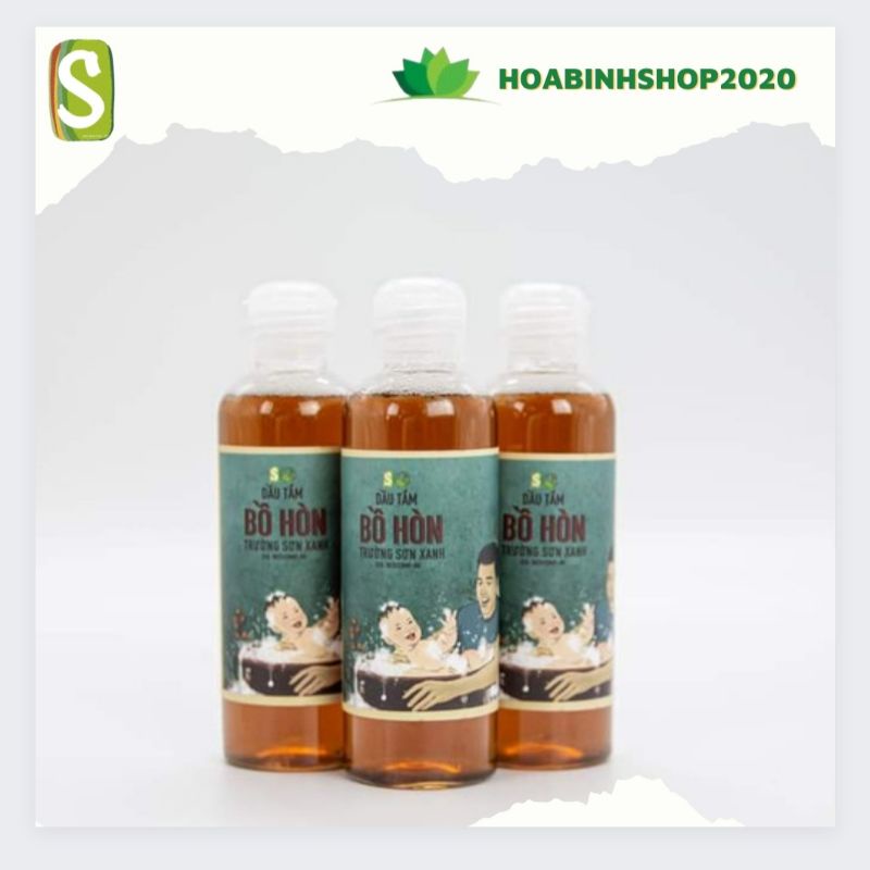 [CHÍNH HÃNG] Dầu tắm Trẻ em Bồ Hòn HTX Sinh Dược 100ml- sữa tắm cho trẻ em 100% từ thiên nhiên An Lành cho bé