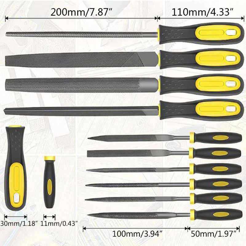 Bộ 17 Món Dụng Cụ Mài Bằng Hợp Kim Thép Kèm Hộp Đựng T12