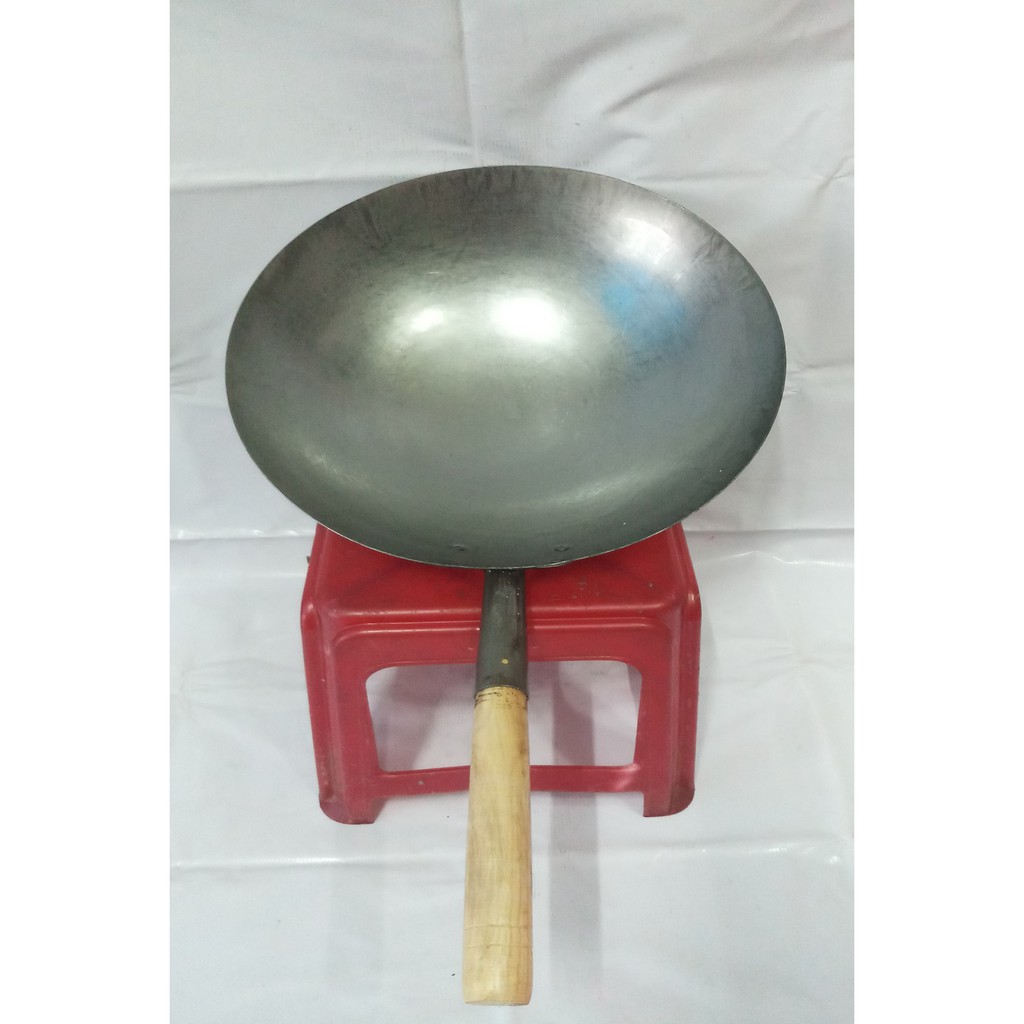 Chảo thép 34CM một tay cầm.