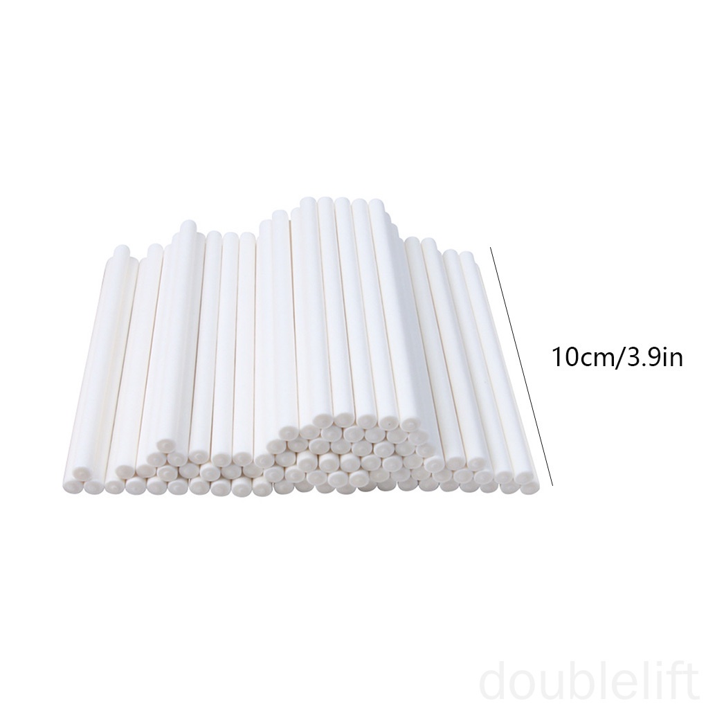 Set 100 Que Làm Kẹo Mút Bằng Giấy 10cm