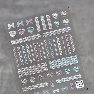 sticker lụa 5d cao cấp dán móng tay nail