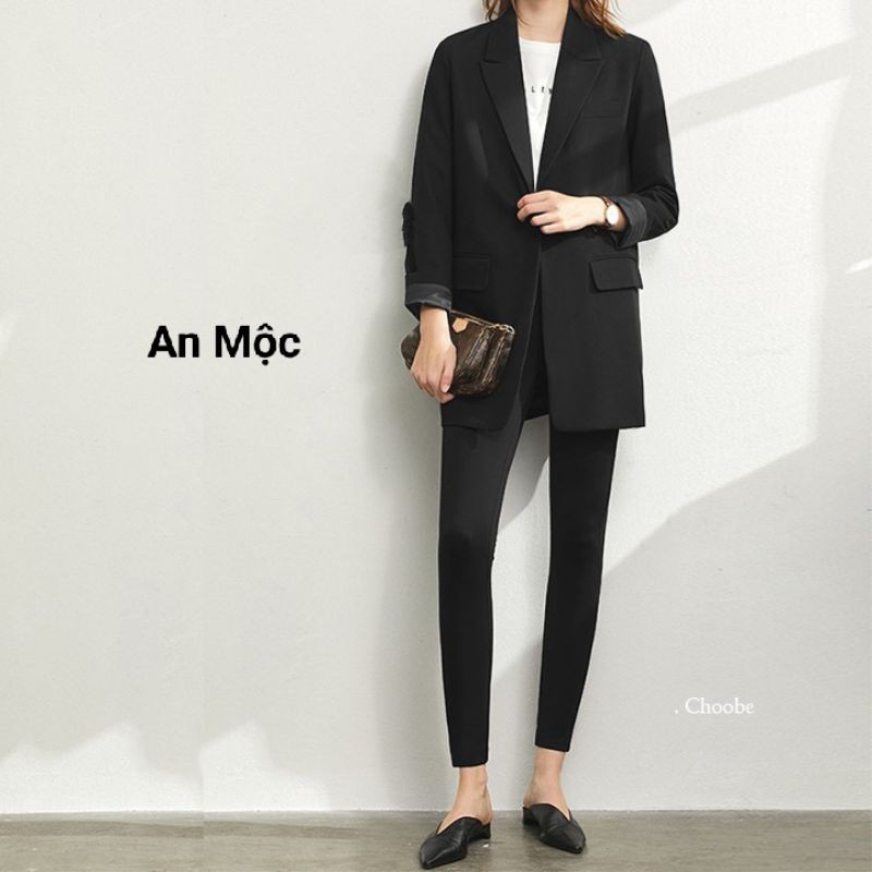 [AN MỘC] Quần Legging Hai túi sau Vải Umi hàn siêu đẹp phối đồ cá tính cho nữ