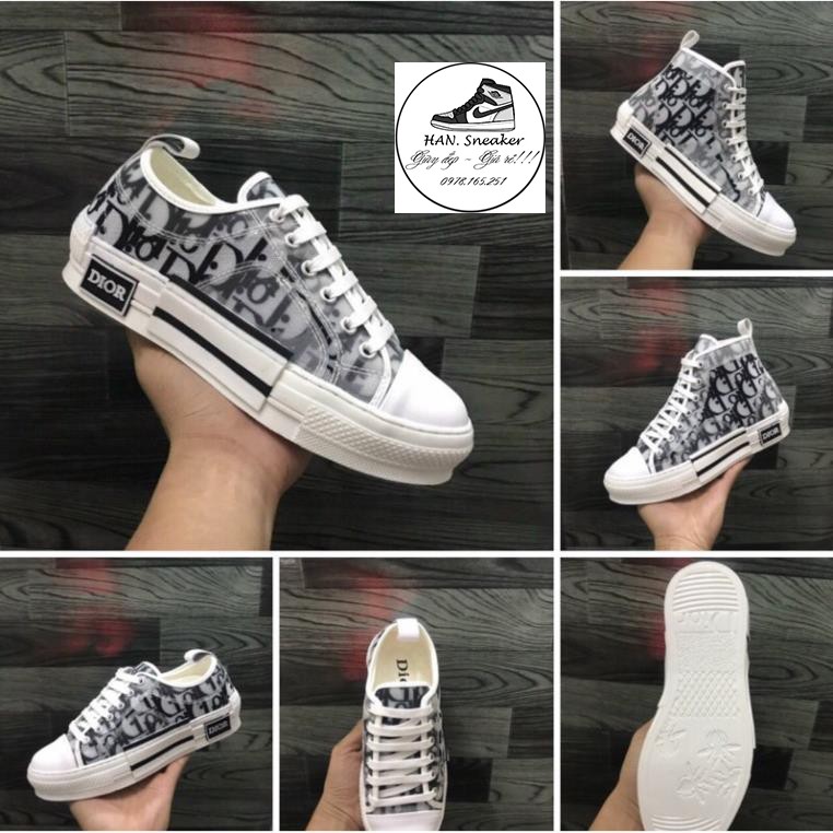[Ảnh thật, full box] Giày thể thao Dior cao thấp cổ nam nữ cao cấp 2021