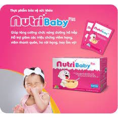 MÀU HỒNG NUTRIBABY NUTRI BABY PLUS HỘP 16 GÓI