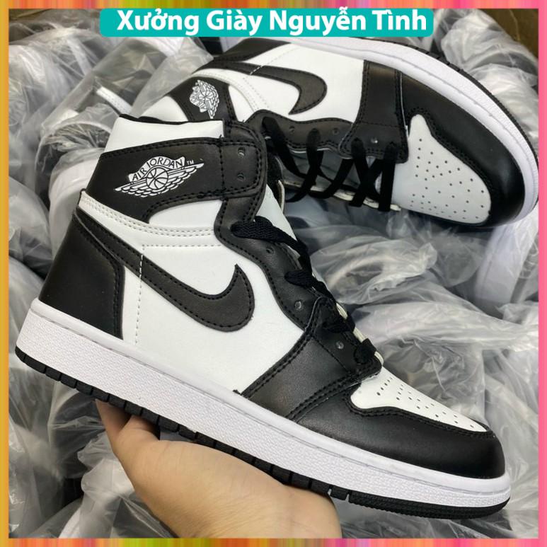 Giày thể thao 𝐉𝐎𝐑𝐃𝐀𝐍 cổ cao đen trắng 🔥⚡️𝐅𝐑𝐄𝐄 𝐒𝐇𝐈𝐏⚡️,Giày JD1 panda cao cổ nam nữ full box bill 2022