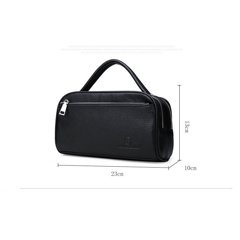 CLUTCH CẦM TAY DA BÒ