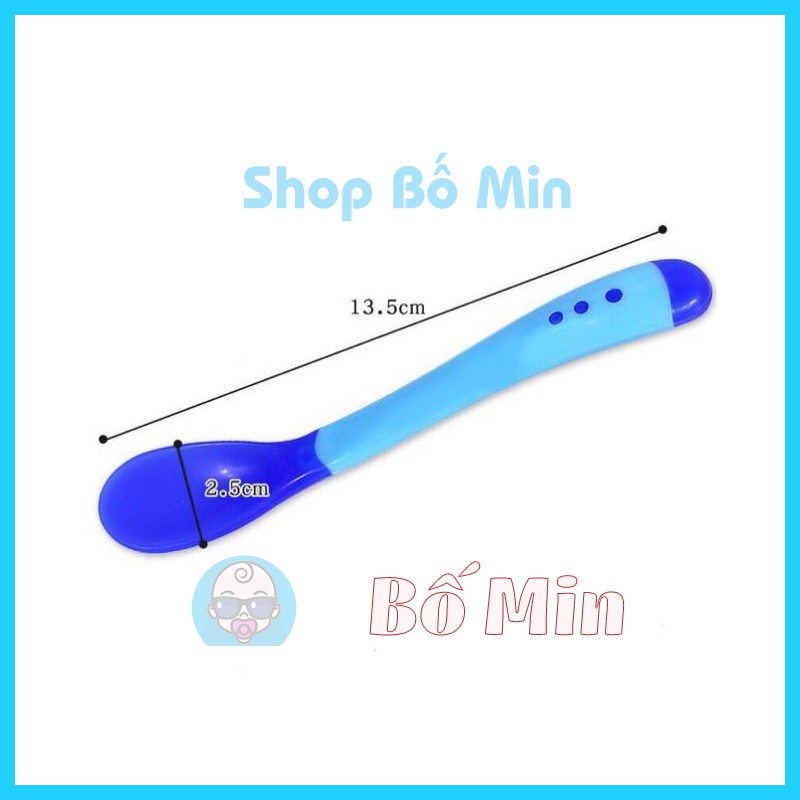 Thìa Ăn Dặm Báo Nóng An Toàn Cho Bé, thìa Chống nóng, thìa ăn dặm [Shop Bố Min]