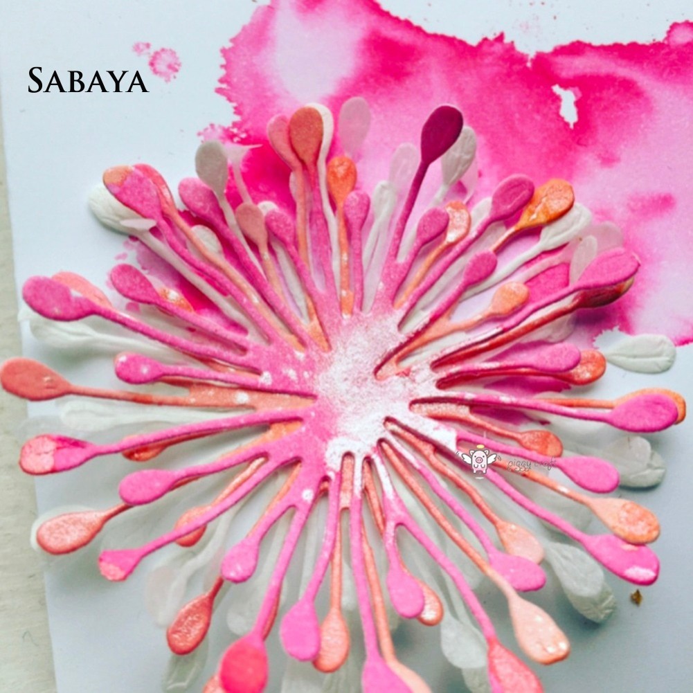 Khuôn Cắt Giấy Làm Từ Kim Loại Hình Bông Hoa Trang Trí Sổ Tay Tiện Dụng