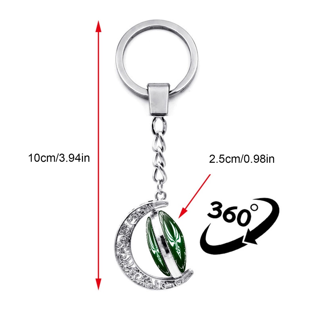360° Giá Đỡ Chìa Khóa Hình Đôi Mắt Thần 7 Phản Quang Hai Mặt Có Thể Xoay Dành Cho Nam