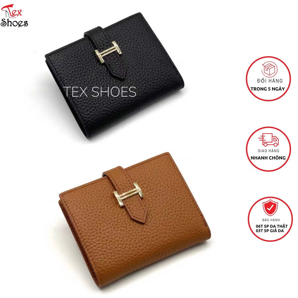 Ví mỏng đựng thẻ dây đút khuy nhỏ nhắn cực xinh VNXK TEX SHOES