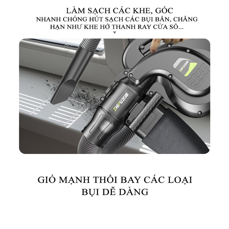 Máy Thổi Bụi 1100W, Máy Hút Bụi Công Nghệ Đức Shibaura Blower – Một Sản Phẩm Của Zhipu