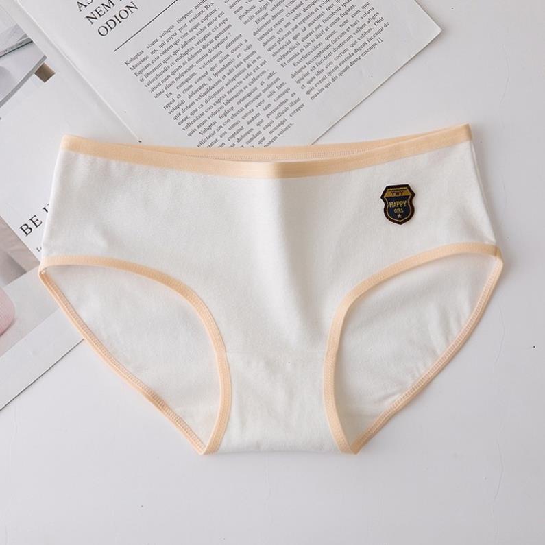 [Giá sỉ] Sét 10 Quần Lót Cotton Đủ Màu Happy Girl