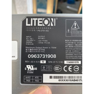 Nguồn SERVER Dell / Liteon 12V- 750W