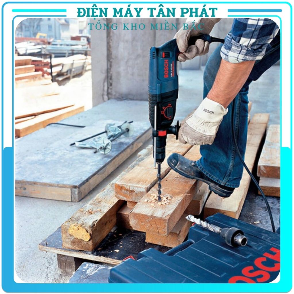 Máy khoan đa chức năng đục tường bê tông gỗ sắt dùng khuấy sơn BOSCH 2-26 cầm tay