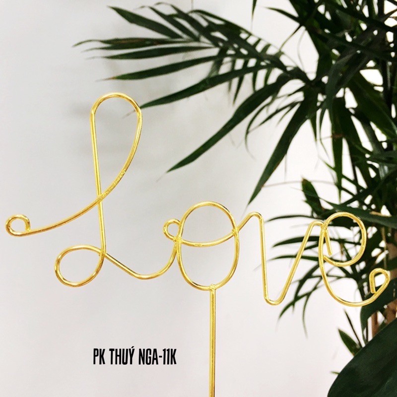 CHỮ LOVE SẮT TRANG TRÍ BÁNH KEM-Q4770