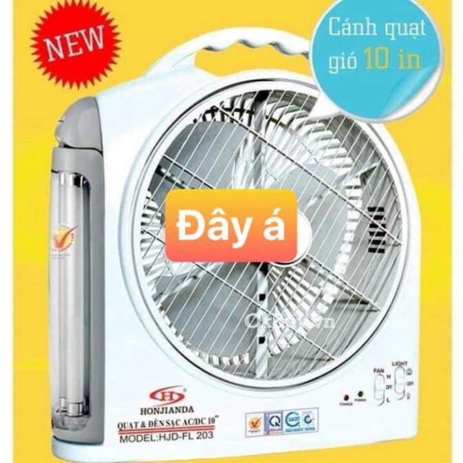 . QUẠT SẠC TÍCH ĐIỆN LÀM MÁT HONJIANDA FL-301 VÀ FL 203 LOẠI 12 INCH SỬ DUNG Acquy Globe - Shop Lộc Hoa [UY TIN]