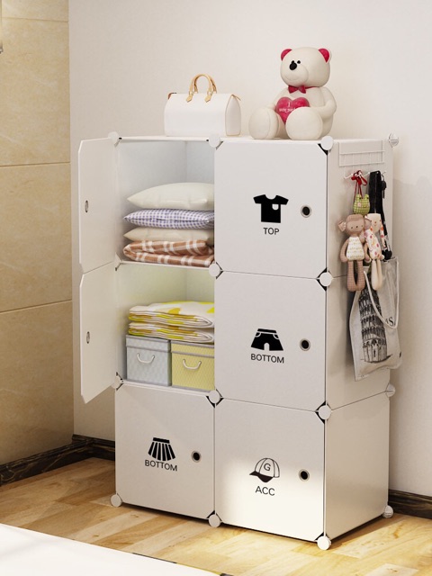 {XẢ 999 TỦ NHỰA LẮP GHÉP ĐA NĂNG 6 Ô CHO BÉ SÂU 37x37cm. Tặng kèm 1 treo đồ. inbox chọn mẫu.