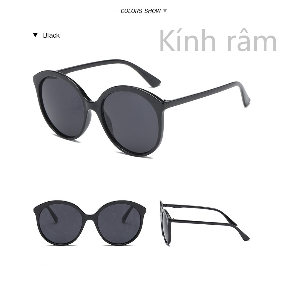 Kính mát tròn thiết kế vintage cho nữ