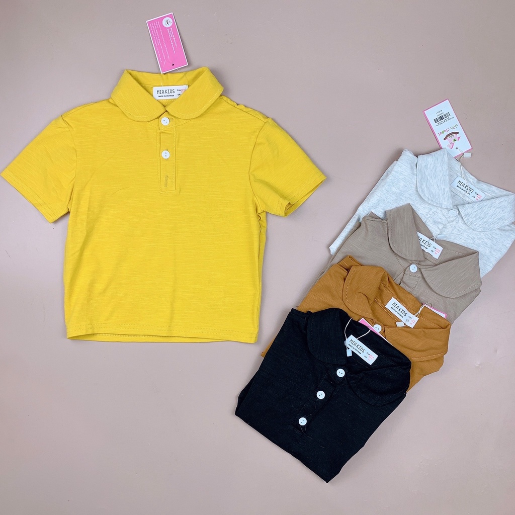 Bảng màu 2 - Áo cotton cổ sen Mia Kids trơn nhiều màu 1-10y