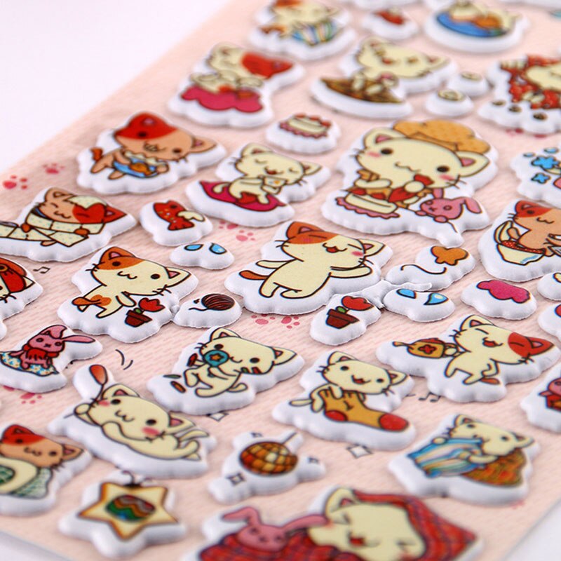 Set 3 Sticker Hình Động Vật Hoạt Hình Cho Bé