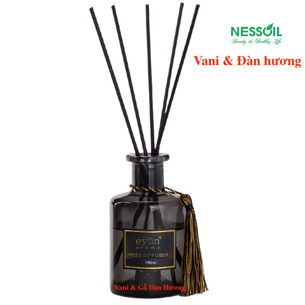 Bộ tinh dầu nước hoa thơm phòng Eyun hương Vani & Gỗ Đàn Hương 180ml