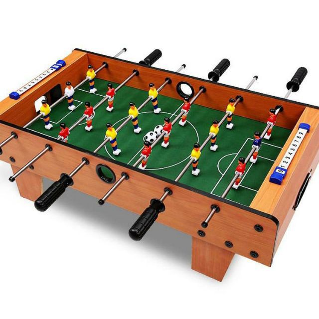 Đồ chơi bàn bi lắc 4 tay bóng đá Table Top Foosball  - Bàn chơi đá banh vui nhộn giảm căng thẳng cho bé bằng gỗ